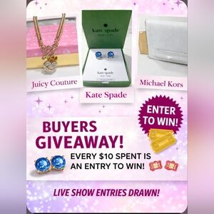 Kate SPADE Earrings MK WALLET DRAWING WILL BE HELD  3/20 ARE WHEN SOLD OUT